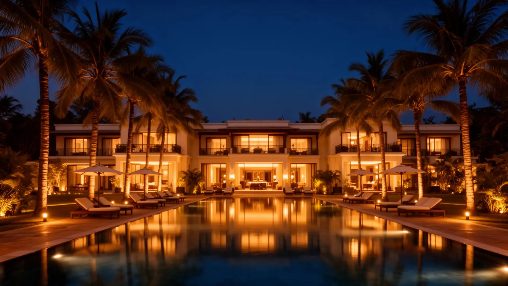 Luxury hospitality at golden hour